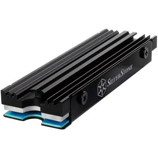 SilverStone Technology TP07, Flaches ultradünnes M.2 SSD Kühlkit aus Aluminiumlegierung, SST-TP07B