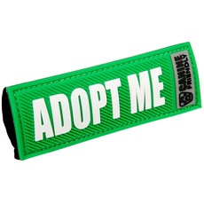 Canine Friendly 3/4" Bark Notes 'Adopt Me' Patch for Collar or Leash