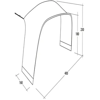 Outwell Wakefield Xl Zeltverbinder - Black - One Size