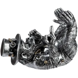 Casablanca by Gilde "Flaschenhalter Affe Steampunk Monkey", silberfarben