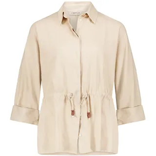 Blusenjacke CARTOON "Leinenjacke mit Tunnelzug", Damen, Gr. 34, beige, Obermaterial: 55% Leinen LI. 45% Viskose CV., Jacken Blusenjacke