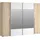 Schwebetürenschrank Narago 270,3 x 210,5 x 61,2 cm Sonoma Eiche/Weiß