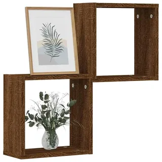 vidaXL Würfelregale 2 STK. Braune 30x15x30 cm