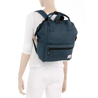 Cityrucksack KANGAROOS, Damen, Gr. B/H/T: 24cm x 31cm x 20cm, blau (dunkelblau), Nylon, unifarben, Rucksäcke Cityrucksack, Freizeitrucksack Arbeitsrucksack Schulrucksack