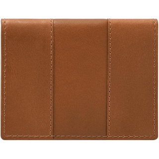 Fossil Everett Herren Lederetui Slim Bifold Card Case Wallet für Männer, Sattel, 4" L x 0.5" W x 3" H, Everett Kartenetui Bifold