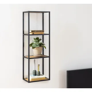 Actona Wandregal 24 x 37 x 108 cm Schwarz