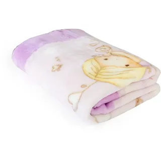 PIELSA Baby - 6377-54 | Babydecke | Babydecke Winter | Babydecke Monate | bedruckte Babydecke | Wiege Decke | Malve | Größe 80x110