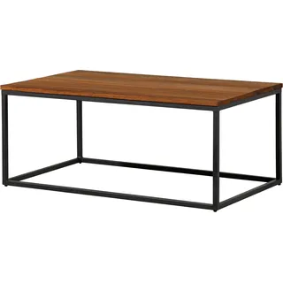 MASSIVMOEBEL24.DE Couchtisch Wildeiche 100x60x43 natur geölt LOUNGE COLLECTION #09 - Braun