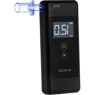 ACE AF-33 Alkoholtester 0.00 bis 5.00 ‰ inkl. Display dunkelgrau