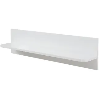 Roba Wandregal Retro 2 , Weiß , Holzwerkstoff , Rechteckig , 90x22.5x16.5 cm , Blauer Engel , Wohnzimmer, Regale, Wandregale