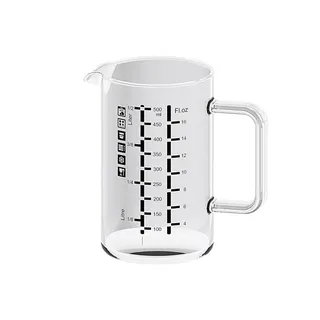 Simax Messbecher, 0,5 l, Einheitsgröße, transparent