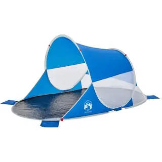 vidaXL Strandzelt Azurblau Pop-Up Wasserdicht - Blau