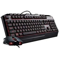 Cooler Master Devastator 3 Combo Tastatur & Gaming Maus - Membran-Tastatur mit 7 Farben LED-Beleuchtung, Dedizierte Multimedia-Tasten und Handgelenkauflage, Gaming M110 Maus - AZERTY, Französisch