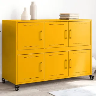 vidaXL Sideboard 100,5 x 39 x 72 cm Gelb
