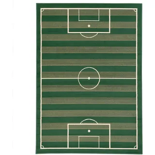 Pergamon Trendline, Teppich Fussballplatz Grün, 80x150cm