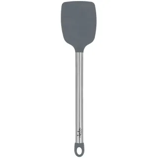 Jata HACC4305 Silikon-Küchenschaufel, Edelstahlgriff, spülmaschinenfest, hitzebeständig bis 250 °C, hängend, hygienisch und gesund