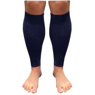 wobera Angora Wadenwärmer 45% 1 P dunkelblau Unisex