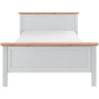SchlafKONTOR Jasmin II 140 x 200 cm Braun/Weiß