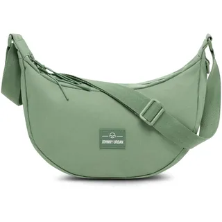 Johnny Urban Crossbody Bag Damen & Herren Grün - Ally Medium - Moon Bag Design - Umhängetasche im Halbmond Stil - Halbrunde Tasche mit verstellbarem Gurt - Wasserabweisend