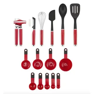 KitchenAid KOX447BXER 15 tlg. Küchenhelfer-Set Rot-Schwarz - Rot, Schwarz
