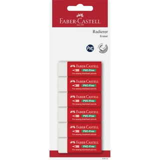 Faber-Castell Radiergummi PVC-Free 6 St.