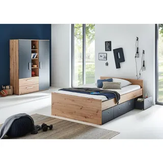 Arthur Berndt Jugendzimmer-Set »Alessio«, Set, Bett und Kleiderschrank, mit Melamin-Oberfläche