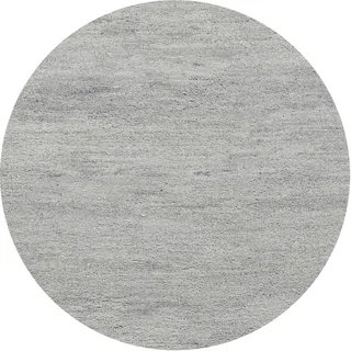 THEKO Maloronga Uni Wollteppich Ø 250 cm Beige/Grau
