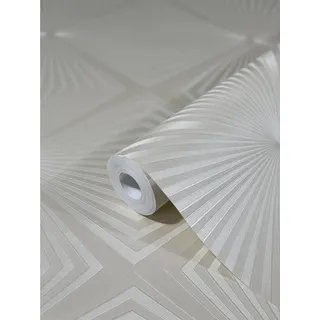 Glööckler Vliestapete Imperial Rauten Creme