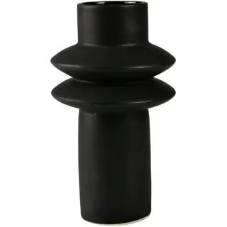 AM Design Dekovase »Tischvase aus Keramik, Höhe ca. 24,5 cm« Keramikvase, Dekoobjekt, Vase für Blumen, schwarz