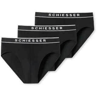SCHIESSER 95/5 Rio-Slip Organic Cotton webgummibund schwarz M 3er Pack