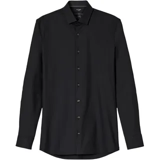 Olymp Businesshemd »No. Six 24/Seven super slim« Jersey-Hemd, schwarz,