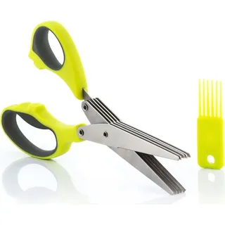 InnovaGoods Kräuterschere 5 in 1 Ergonomisch Edelstahl Grau