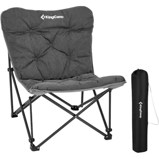 KingCamp Campingstuhl Faltbar Ergonomisch,mit Bequem Gepolstert,bis 136 kg | XXL Luxus Klappstuhl,Dick Gepolstert Waschbar ,Hochlehne Campingsessel, für Camping Garten Balkon Angeln Festival Indoor