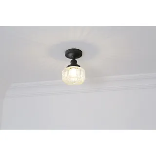 Phansthy Deckenleuchte Hängeleuchte Pendelleuchten Loft-Pendelleuchte E27 Bad lampe für Korridor Kleine Zimmer Kitchen (Schwarz Farbe)