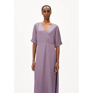 VAALI SATIN DRESS |  Webkleid aus NaiaTM Renew - lila (L)