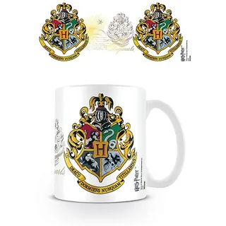 Harry Potter Kaffeetasse (Hogwarts Wappen Design) 325ml Keramiktasse in Geschenkbox - Offizielles Lizenzprodukt