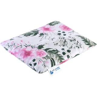 Medi Partners Kirschkernkissen Körnerkissen groß Wärmekissen 500g Rechteck 20x25cm Öko Natur 100% Baumwolle Medi Partners Wärme - Kältetherapie (Rose Blumen)