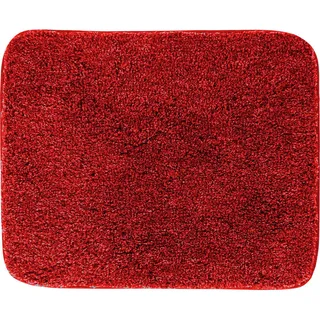 Grund Badteppich , Rot , Textil , Abstraktes , rechteckig , 50x60 cm , Oeko-Tex® Standard 100, Made in Europe , rutschfest , Heimtextilien, Badtextilien, Badematten