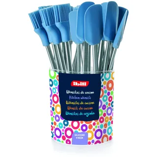 IBILI 742700 Pinsel/Pfannenwender Silikon Blau 32 x 5 x 2 cm Set 24