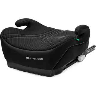 Kinderkraft I-BOOST 2 PRO, Sitz für Kinder von 125-150cm und im Alter von 6-12 Jahren, Isofix-Montage, sehr leicht (2,36 kg), ergonomische Armlehnen, abziehbarer Bezug, Schwarz