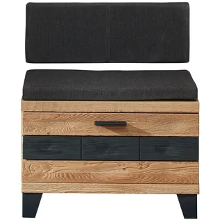 Wohn-Concept Persiko Garderobenbank inkl. Sitzkissen Wildeiche Massivholz/Metall