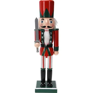 Home Styling Collection Nussknacker Kiefernholz 38 cm , Holz , 8.8x38x10.2 cm , Dekoration, Weihnachtsdekoration