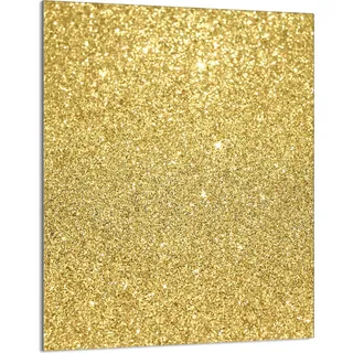 Herdabdeckplatte 40x52 Glaskeramikkochfeld Abdeckung Spritzschutz Glasplatte Deko Schneidebrett, Golden Sand