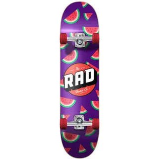 RAD Unisex – Erwachsene Watermelon Skateboard Komplettboard, Lila, 7.75"