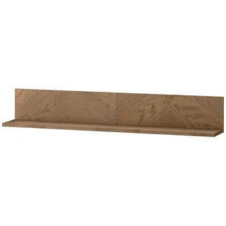 Feldmann-Wohnen Wandregal Cozy Eiche Rustikal 140 / 22 / 22cm , Holz , Rechteckig , 160x50x42 cm , Wohnzimmer, Regale, Wandregale