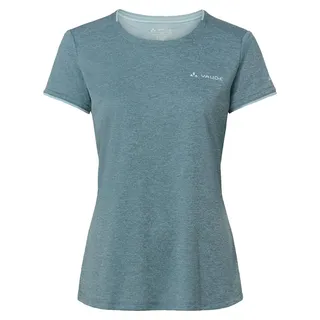 Vaude Essential T-Shirt für Damen in Nordic Blue, Größe 34 – Schnelltrocknendes & pflegeleichtes Sport Shirt, Atmungsaktives Outdoor T-Shirt mit Rundhals, Ideal für Fahrradreisen, Wandern & Trekking