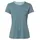 T-Shirt für Damen in Nordic Blue Größe 34 Schnelltrocknendes pflegeleichtes Sport Shirt Atmungsaktives Outdoor T-Shirt mit Rundhals Ideal für Fahrradreisen Wandern Trekking