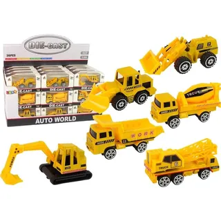 Auto Baufahrzeug Spielzeug Fahrzeug Set Kipplaster Betonmischer Bagger, Größe:UNIVERSAL