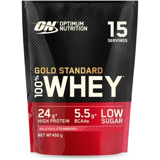 Optimum Nutrition Whey Protein Erdbeere Pulver 450 g