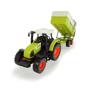 dickie-toys Dickie Toys 203739000 Toys CLAAS Ares Traktor mit Anhänger und Kippmechanismus, 57 cm lang, für Kinder ab 3 Jahren